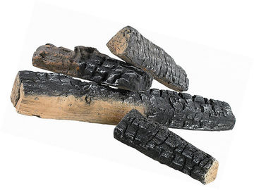 4 pedazos de madera de cerámica registran los registros de cerámica de la chimenea para la chimenea de gas GA-08