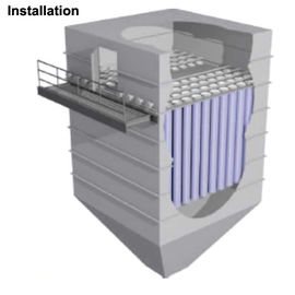 Filtro de alta temperatura CF1-1 del filtro caliente del gas del activador del alto rendimiento